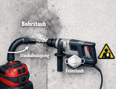 Bohrstaubabsaugung