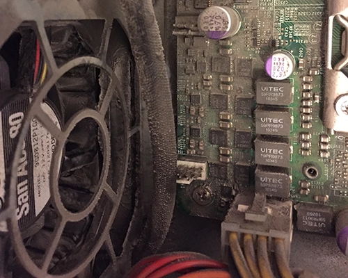 elektroniksanierung server verschmutzung baustaub reinigen