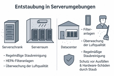 Staubreinigung und Entstaubung
