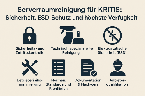 KRITIS-Serverraumreinigung KRITIS-Serverraumreinigung