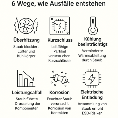 6 Wege, wie Ausfälle der Informationetechnik (IT) entstehen. 6 Wege, wie Ausfälle der Informationetechnik (IT) entstehen.